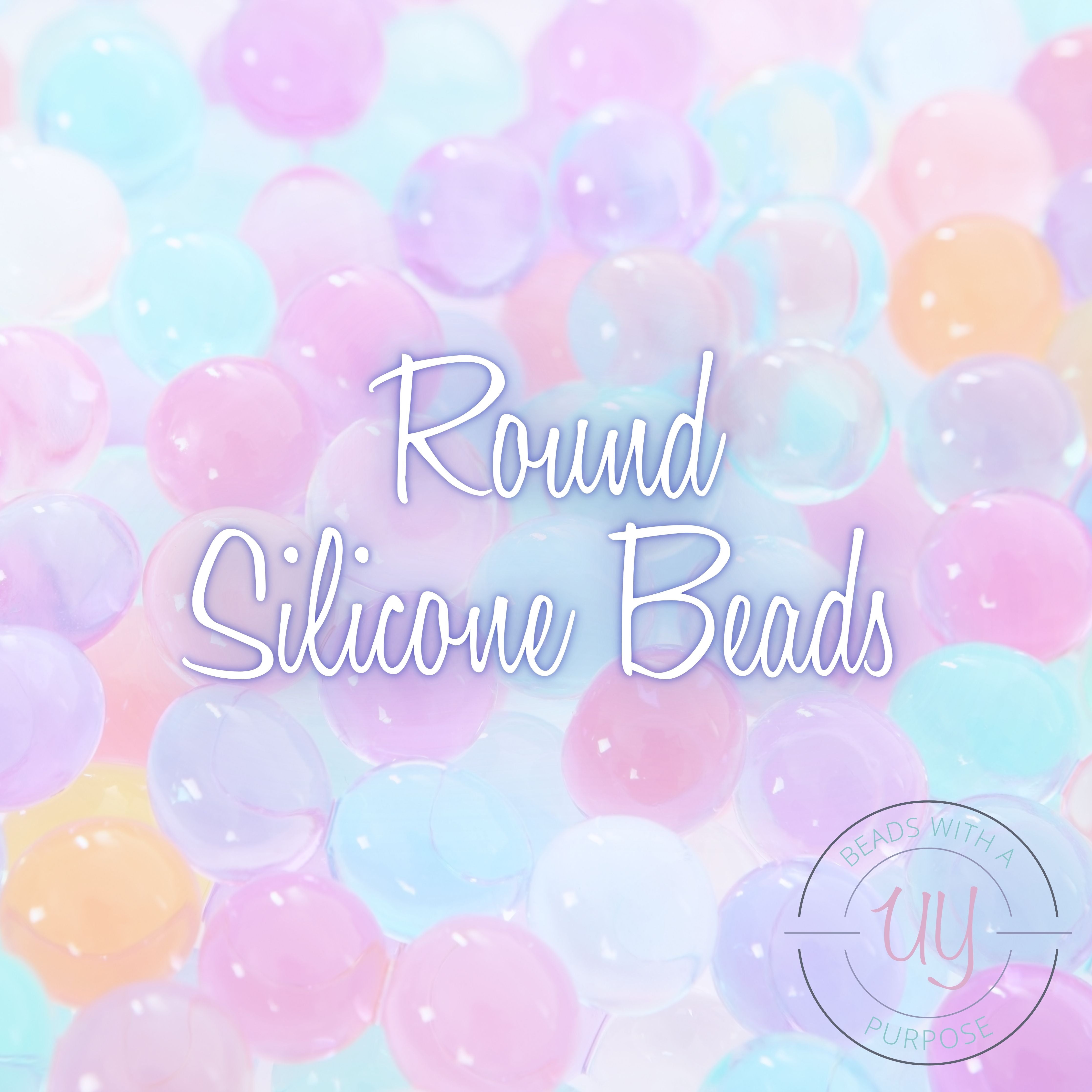 Round Ridged Silicone Beads