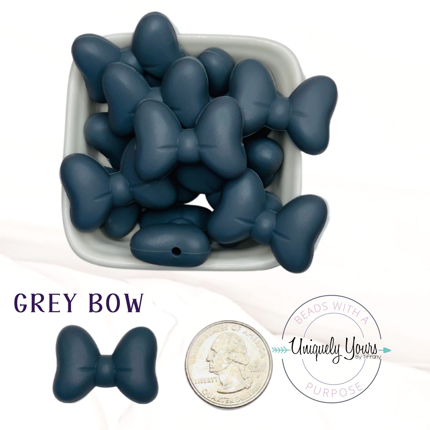 Bow Focal Bead - uniquelyyoursbytiffany