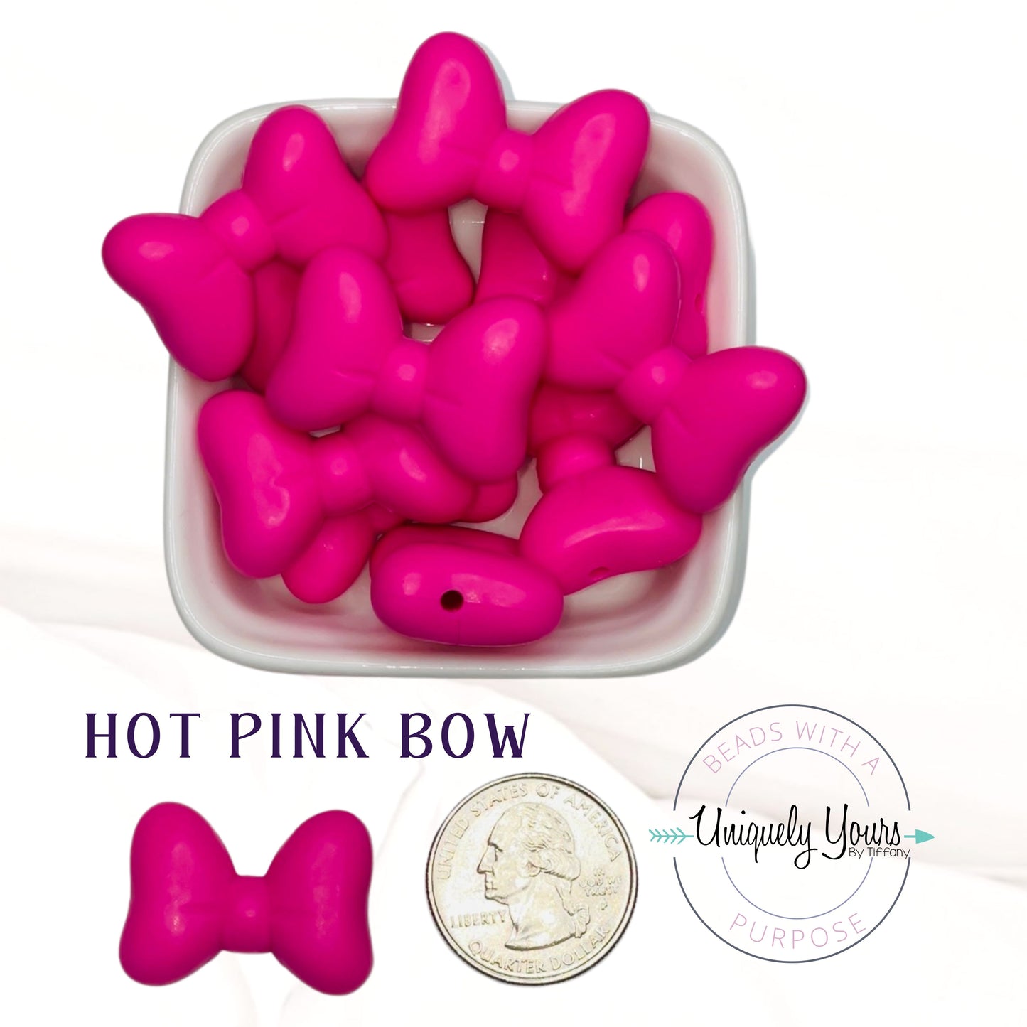 Bow Focal Bead - uniquelyyoursbytiffany