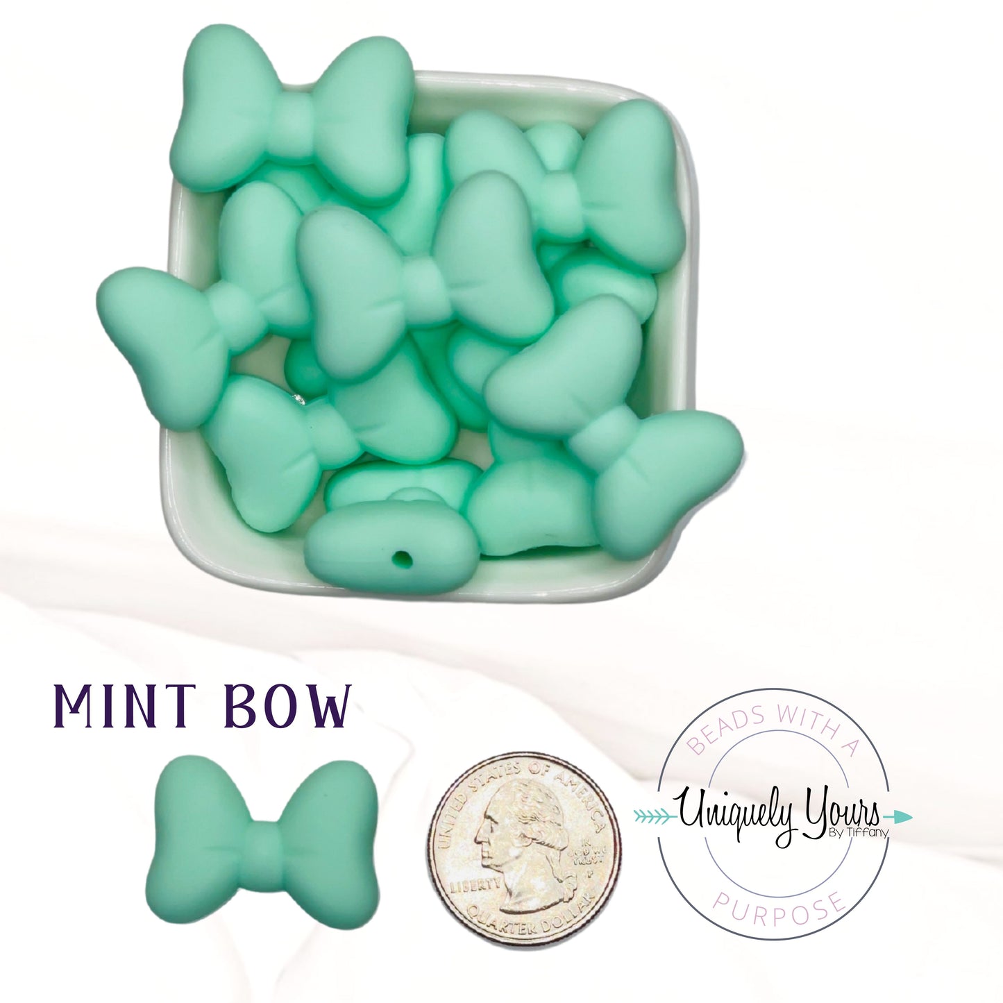 Bow Focal Bead - uniquelyyoursbytiffany