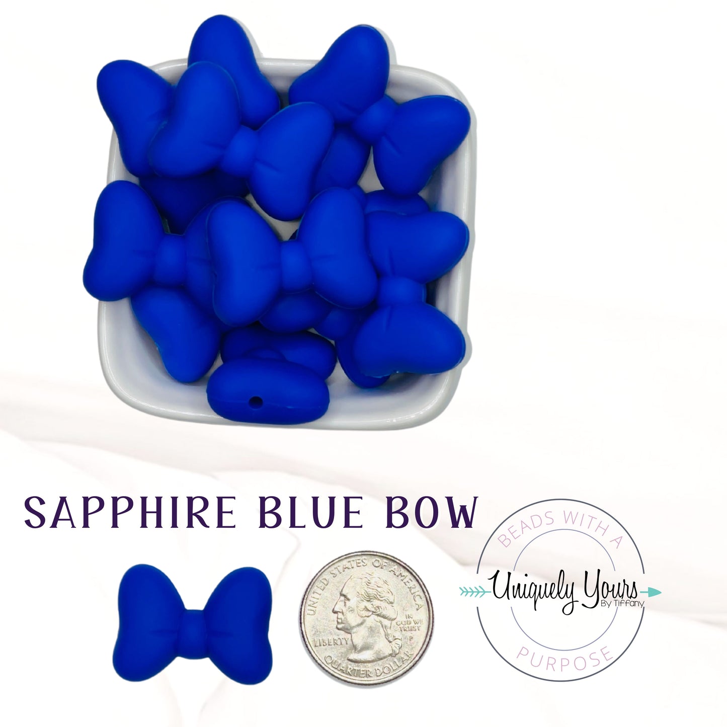 Bow Focal Bead - uniquelyyoursbytiffany