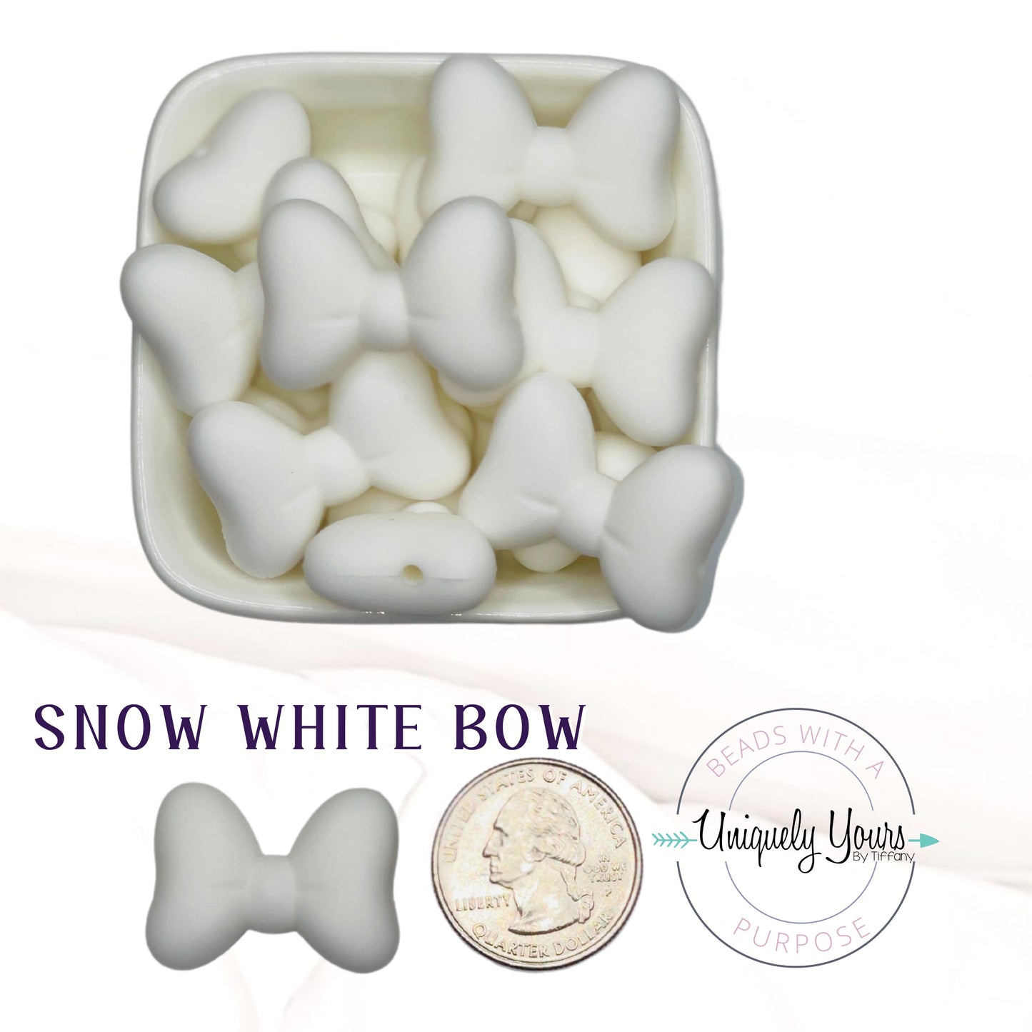 Bow Focal Bead - uniquelyyoursbytiffany