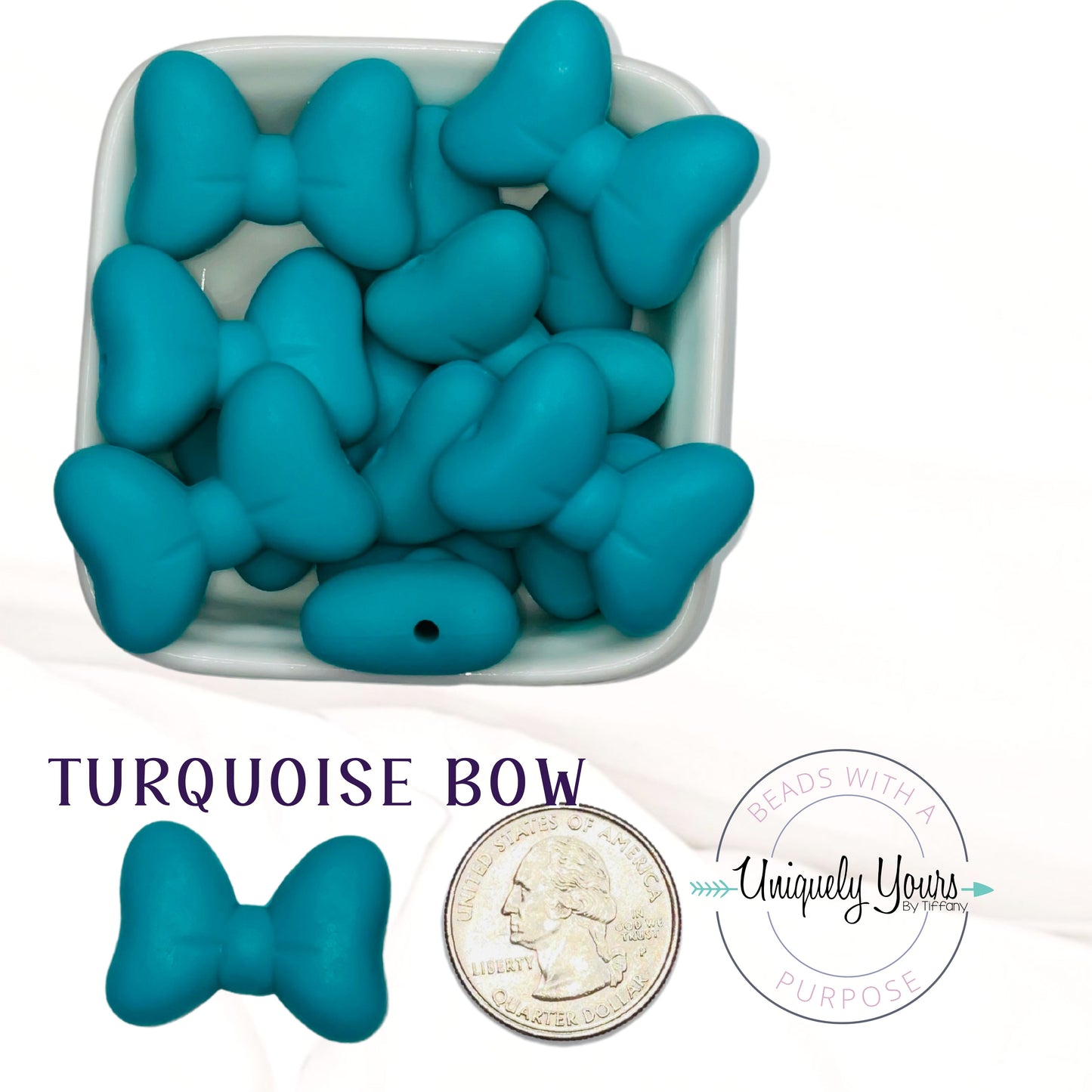 Bow Focal Bead - uniquelyyoursbytiffany