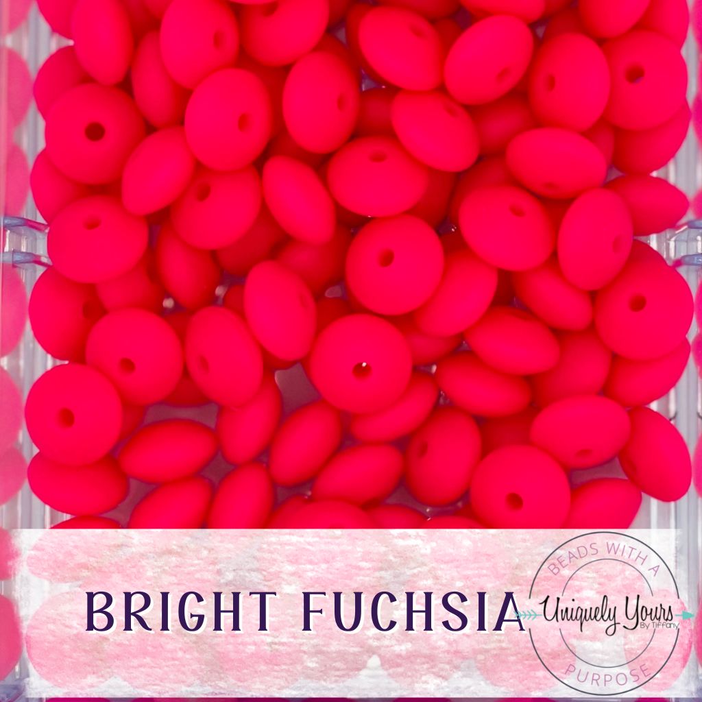 12MM Lentil Silicone Beads