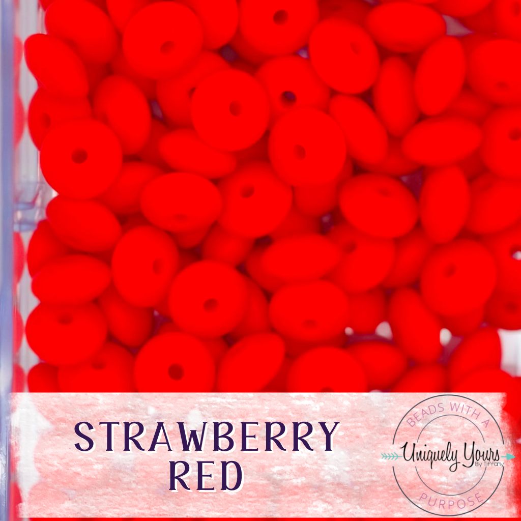 Strawberry - Silicone Beads