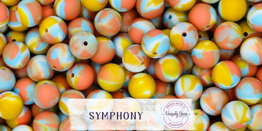 Symphony 15MM Round Silicone Beads