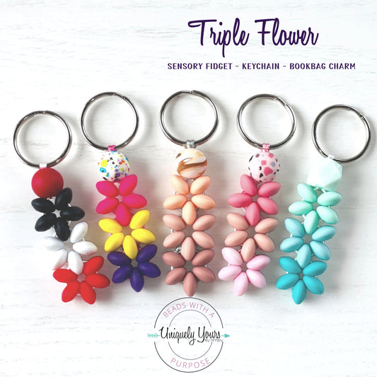 'Dunhuang' Triple Flower - uniquelyyoursbytiffany