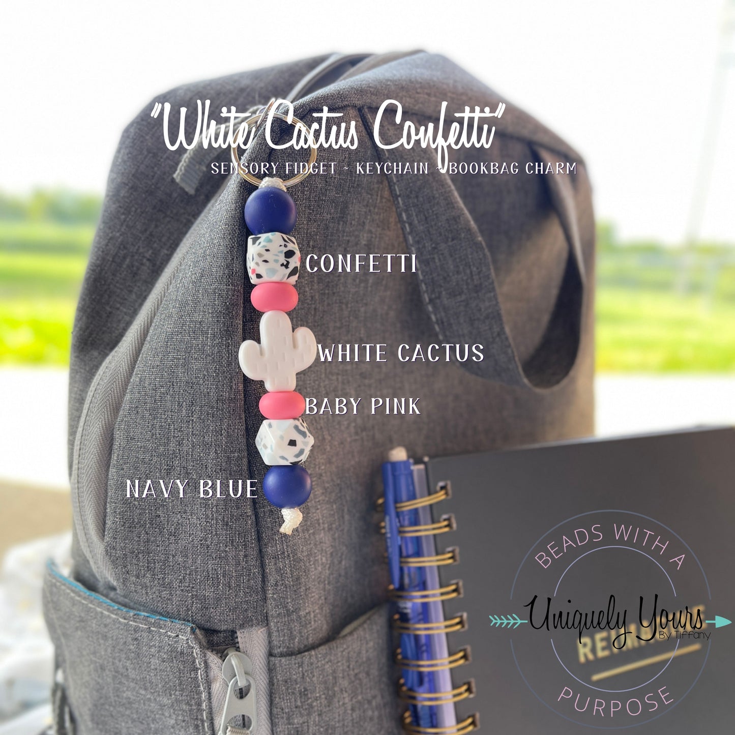 White Cactus Confetti - uniquelyyoursbytiffany